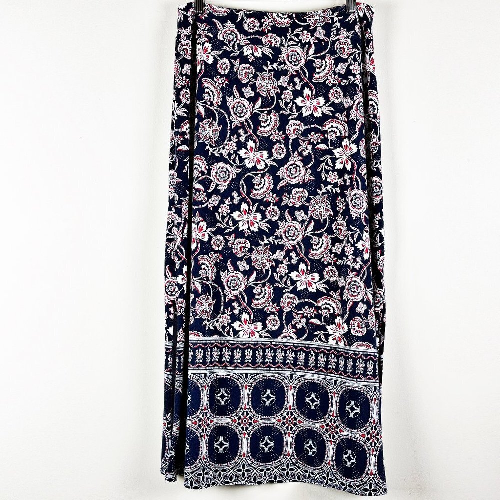 2/$20 Talbots Petites Floral Maxi Skirt Small